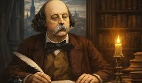 Flaubert, genç yaşlarından itibaren yazı yazmaya başlamış ancak gerçek anlamda ün kazandığı eserini 1857’de yayımladığı Madame Bovary ile elde etmiştir. Bu roman, dönemin Fransız toplumunun eleştirisini yaparak, bireysel arayışların ve hayal kırıklıklarının derinliğini gözler önüne serer.