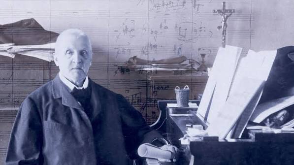 Anton Bruckner'dir. Avusturyalı besteci, görkemli senfonileri, derin dini inancı ve özgün armonik diliyle 19. yüzyıl romantik müziğinin en etkileyici temsilcileri arasında yer alır. Özellikle geniş orkestral yapılar, güçlü kontrpuan kullanımı ve uzun soluklu senfonik anlatımıyla dikkat çeken Bruckner, ölümünden sonra değeri daha da iyi anlaşılan bestecilerden biri olmuştur.